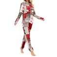 thumbnail image 4 of Txlixc Pijama de franela para mujeres, pijama de manga larga suave y cálido con cremallera Txlixc  moda, 4 of 9