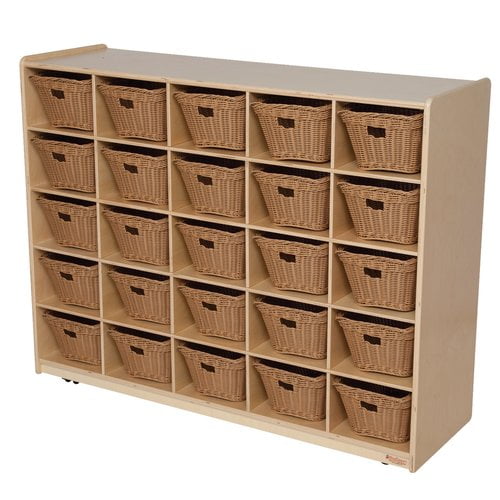 Wood Designs 25 Compartment Cubby with Bins - Walmart.com - Walmart.com