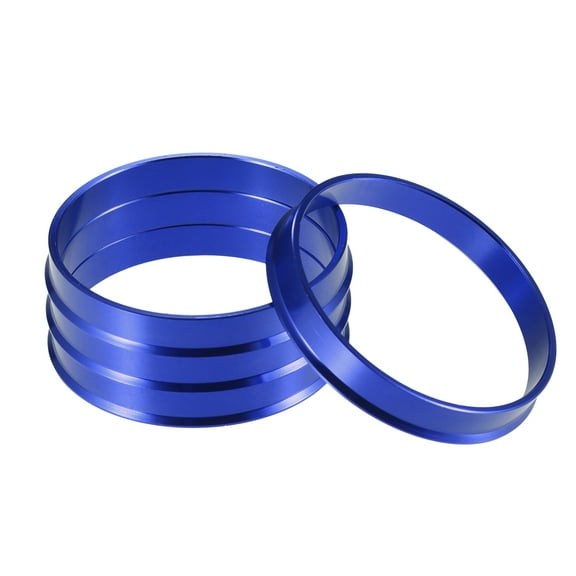 Car Hub Centric Rings OD 64.1mm to ID 60.1mm Hub Centric Rings Wheel Bore Center Spacer Blue
