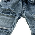 thumbnail image 4 of Toddler Kids Long Jeans Denim Pants Ripped Hole Trousers, 4 of 4
