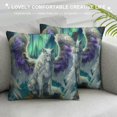 thumbnail image 3 of Orinice Wolf Wings Rock Graphic Decorative Throw Pillow Cover for Home Couch Living Room Bed Sofa - High-Quality Short Plush Material, Zipper Closure, 1PC 22x22in, 3 of 5