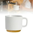 thumbnail image 2 of Stackable Vertical Texture Ceramic Coffee Mug – Easy-Storage Design for Home & Daily Use, 2 of 9