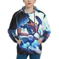thumbnail image 3 of Youth Rare Greninja Hoodies 3D Print Pullover Hooded Sweatshirt With Pocket For Boys Girls Teen X-Large, 3 of 8