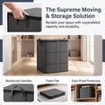 thumbnail image 6 of Extra Large Capacity Storage Bags, Collapsible Moving Storage Bin with Reinforced Handles, Spacious Zippered Organizer for Bedding, Comforters, Clothes & Quilts, Top-Full Opening Design(110L), 6 of 7