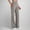 Gray, variant on Straight Leg Trousers for Women Stylish Side Slit Office Work Smart Casual Pants Ladies Stretchy Business Yoga Pants