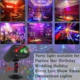 thumbnail image 6 of Party Light Disco Lights,LED RGB Sound Activated Strobe Lights with Remote Control Stage Lights, DJ Lights Various Patterns Projector Effect for Bar Club Birthday Parties Christmas Holiday, 6 of 7