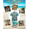 thumbnail image 6 of Netecom Mermaid Coral Reef Hawaiian Shirt for Men, Ocean Lovers, Under The Sea Button Down Summer Beach Short Sleeve, S-5XL, 6 of 6