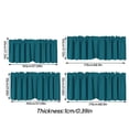 thumbnail image 3 of Blackout Valance Curtains Waterproof Soft Rod Pocket Valance for Kitchen and Bathroom Window Room Darkening Valances for Bedroom Navy L, 3 of 4