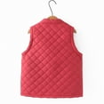 thumbnail image 6 of Jalioing Women's Quilted Vest Lightweight Winter Sleeveless Thermal Coat Padded Button Down Warm Vest with Pocket, 6 of 7