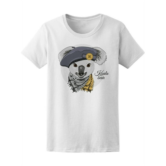 Cool Dressed Koala Bear T-Shirt Women -Image by Shutterstock, Female Small