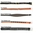 thumbnail image 3 of Soft Padded Genuine Leather Dog Collar for Medium and Large Breeds sz M: Neck 13" - 16", 3 of 5