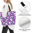 thumbnail image 3 of Sigee Skull rainbow mushroom colorful for Large Capacity Shopping Bag with Inner Pocket, Women's Shoulder Bag Handbag, 3 of 8