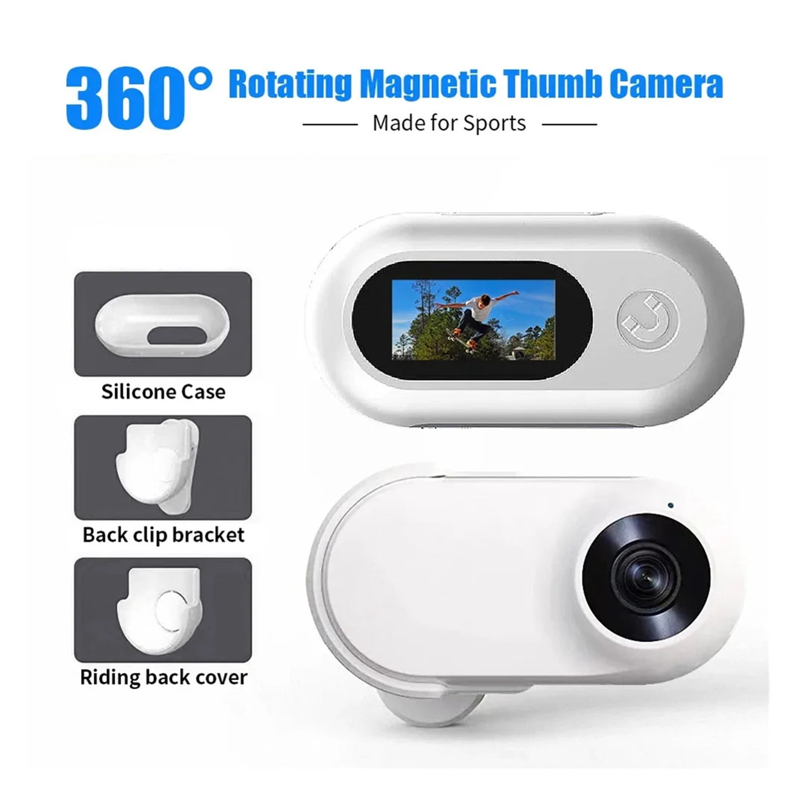 Action Anti Shaking Mini Camera 1080P HD Head Mounted Magnetic Attraction Motion Camera DV Sport Video Recorder Helmet Bike