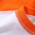 thumbnail image 4 of Cnuiaeg T-Shirt for Kids,Casual Short Sleeve,Raglan Style,Color Orange,Size 7-8 Years, 4 of 7