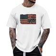 thumbnail image 2 of Farm Tractors Flag Patriotic Farming Gift T-Shirt for Men 278 Anniversary USA Shirt Men's Tee Tops (Black L), 2 of 3