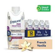 Ensure Max Protein Nutrition Shake, French Vanilla, 11 fl oz, 12 Count