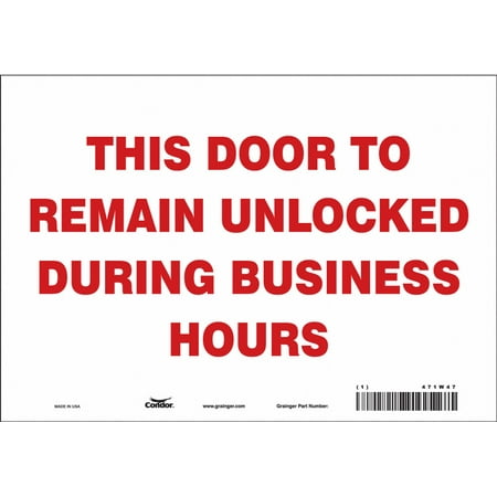 

Condor Safety Sign 7 in x 10 in Vinyl 471W47 471W47 ZO-G5536279