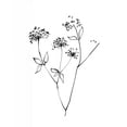 thumbnail image 3 of Tillmon, Avery 20x24 Black Modern Framed Museum Art Print Titled - Ink Flowers 09 on White, 3 of 5