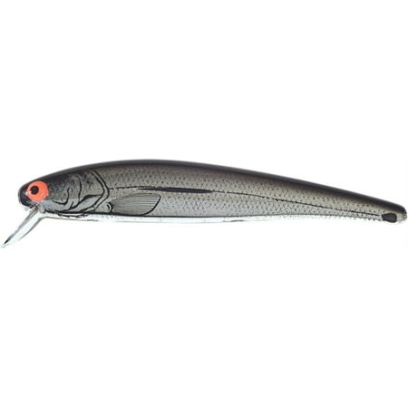 Bomber Long 15A Slender Minnow Jerkbait 4-1/2in 1/2oz Chrome Black Back B15A