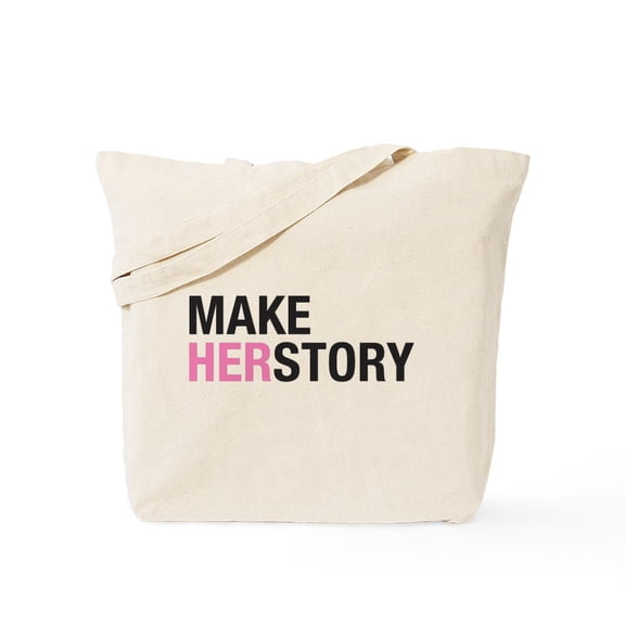 CafePress - Make Herstory Tote Bag - Unisex Canvas Tote Bag, Beige, 1-Piece