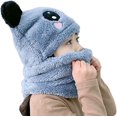 thumbnail image 2 of 1 bufanda para bebé, gorro de invierno para niños, gorro bonito para niña, bufanda, orejeras cálidas para invierno, prendas de punto para niños, gorro de lana doble, diadema para snowboard ER, 2 of 5