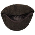 thumbnail image 4 of Troubadour Tweed Wool Blend Ivy Cap - S - Brown, 4 of 6