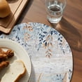 thumbnail image 3 of Blue Coastal Round 15 Inch Placemats Set of 8, Summer Beach Starfish Weeping Eucalyptus Vintage HeatResistant Non Slip Place Mats for Dining Table, Wipeable Kitchen Table Mats for Housewarming, 3 of 9