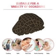 thumbnail image 6 of KLL Brown Moroccan Trellis Pattern Shower Cap & Bath Cap for Women,Reversible Oversized Waterproof Shower Caps for all Hair Lengths,Elastic Reusable Bathing Hair Cap, 6 of 6