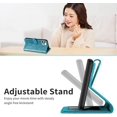 thumbnail image 5 of Compatible with iPhone 12 Pro Max Wallet Case Women Leather Flip with Wrist Strap Kickstand Magnetic Shockproof with Card Holder Protective Case for iPhone 12 Pro Max Life Tree Blue, 5 of 14