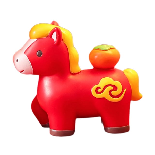 Figura de caballo, figura de Feng Shui chino, estatua de resina animal, decoración de escritorio E