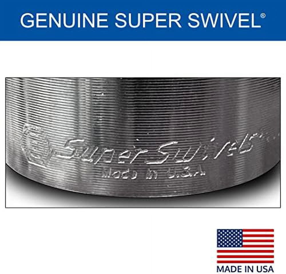 Genuine Super Swivel – ¾-Inch FXF Heavy-Duty Hose Reel Swivel with Grease Zerk Fitting High-Pressure Replacement for Home & Industrial Steel Hose Reels (Fits 9SS12FP75XFP75-Ni-AL