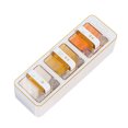 thumbnail image 1 of Wall Mounted Seasoning Box, 3 Spoons Sturdy 3 Compartments Seasoning Storage Container Box Separate Store Keep Tidy  for Restaurant Use for Salt, 1 of 7