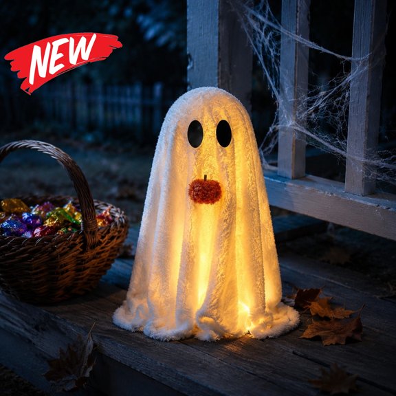 Halloween Decorations Savings, Halloween Decoration LED Ghost Prop, Illuminated Decoration for Indoor and Outdoor Halloween Venue Decor, Spooky Lighted Prop, Halloween Decorations Indoor