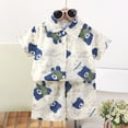 thumbnail image 2 of UAYOTSE Toddler boys Pajamas Set short Sleeve Pjs Baby Kids Sleepwear Cotton Summer 1-7 Years Pajamas & Dailywear Set short sleeve Pjs,Sizes 13-14 Years, 2 of 7