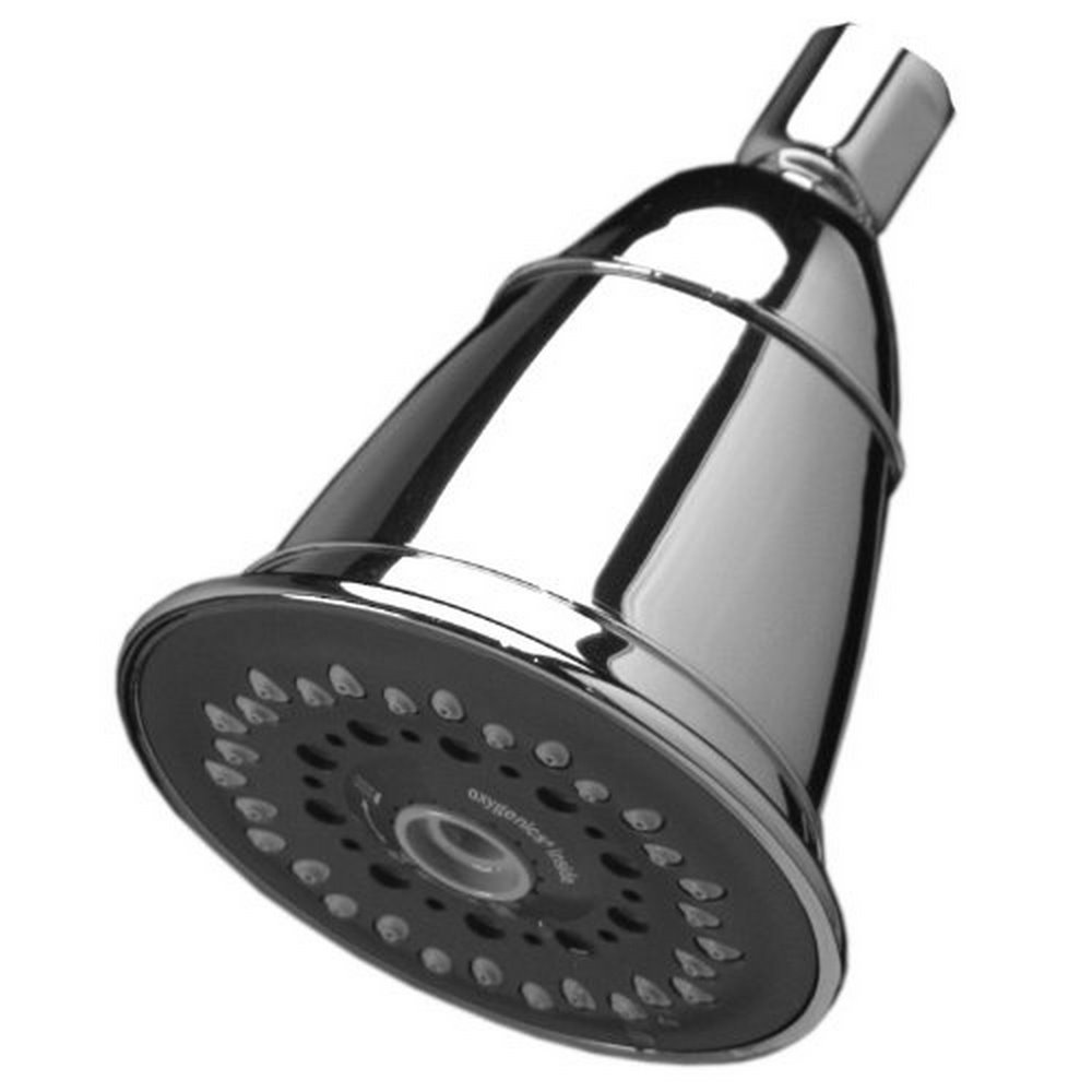 Oxygenics 80210 Trispa 3 Function Shower Head, Chrome, Premium, White