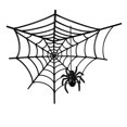 thumbnail image 2 of Black Web Decoration, 20 X 20 Inch Fake Web With, Scary Spooky Halloween Decor for Wall, Corner, and Ceiling, Single Piece, 2 of 8