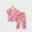 czb# Hot Pink424, variant on Girls Toddler Kids Summer Outfits Funny Graphic Cartoon Dinosaur Print Short Sleeve Crewneck Ribbed Tshirts Top Elastic Waist Trousers 2 Piece Set Home Wear Tracksuit,Green,12-18 Months