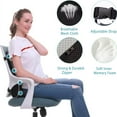 thumbnail image 5 of IFCOW Lumbar Support Pillow,Ergonomic Memory Foam Back Cushion,Pain Relief Improve Posture for Office Chair,Car, Computer, Gaming Chair,Lumbar Pillow Back Cushion, 5 of 13