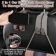 thumbnail image 4 of Tingzi Car Seat Back Storage Hook，2024 New Multipurpose Stylish Car Hooks for Headrest，Car Headrest Hooks for Purses and Bags Cute, Leather Headrest Hooks for Car, 4 of 5