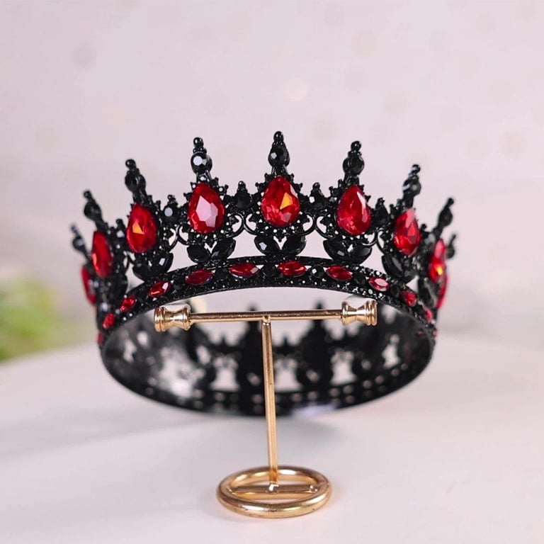NEW! Baroque Rhinestone Crystal Crown / Tiara Handmade Silver Rhinestone Tiara: Baroque Crystal Queen  main image 3