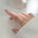 thumbnail image 4 of Anillo con línea en espiral, temperamental, para niña, varios anillos de joyería, 4 of 7