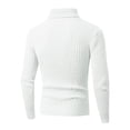 thumbnail image 3 of GuangCheng Mens Sweaters, Slim Fit Kintted Turtleneck Pullover Texture Thick Warm Tops Sweaters for Fall Winter, 3 of 8