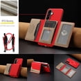 thumbnail image 5 of Decase Premium Flip Magnetic Wallet Case Compatible with Samsung Galaxy A26 5G, Shockproof RFID Wallet Protection Cover with Credit Card & Cash Slot,PC+TPU & PU Leather Hybrid Back Cover,Red, 5 of 12