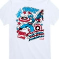 thumbnail image 3 of Marvel Captain America - Stickers - Toddler and Youth Short Sleeve Graphic T-shirt, 3 of 5