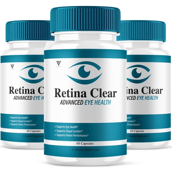 (3 Pack) Retina Clear Capsules, RetinaClear Premium Supplement (180 Capsules)