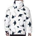 thumbnail image 5 of Hoodies for Men - cool stingrays bubbles white Long Sleeve Comfrt Men'S Fashion Hoodies & Sweatshirts, Sweatshirts for Men Hoodies Pullover Clothing Clothes with Pouch, 5 of 7