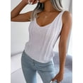 thumbnail image 6 of Women'S V Neck Knit Tank Tops 2025 Summer Casual Sleeveless Shirts Sweater Vest White M, 6 of 9