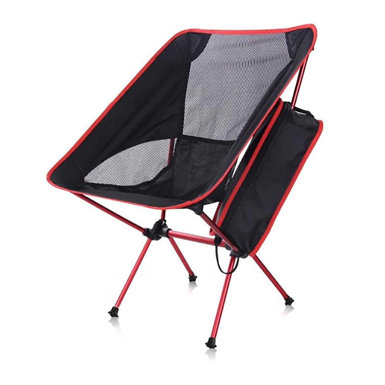 BIRLON Camping Chair, Red Outdoor Portable Foldable Chair