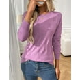 thumbnail image 6 of Cogild Women's Casual Knitted Sweaters for Womens with Long Sleeves Textured Design Lightweight Pullover Fall Winter Layering Tops Shirts for Womens, 6 of 7