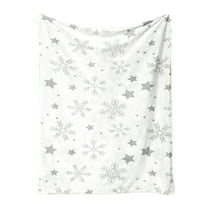 CuiLiyq Christmas Throw Blanket, Soft Flannel Christmas Snowflake Blanket, Warm Plush Holiday Decorative Throw, Winter Cozy Present Throw for Couch, 39.3" x 29.5" (E)